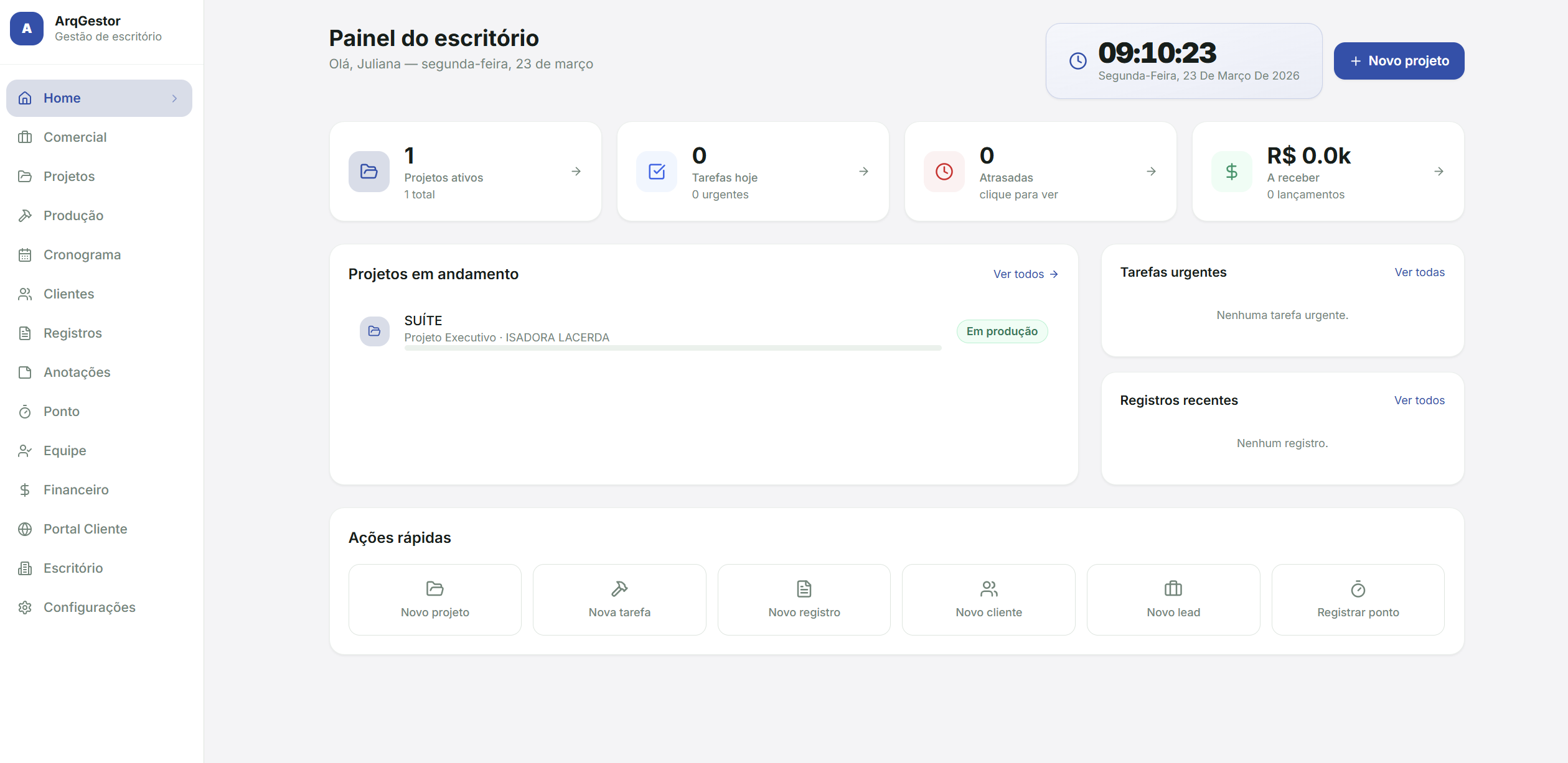 ARQGESTOR template preview