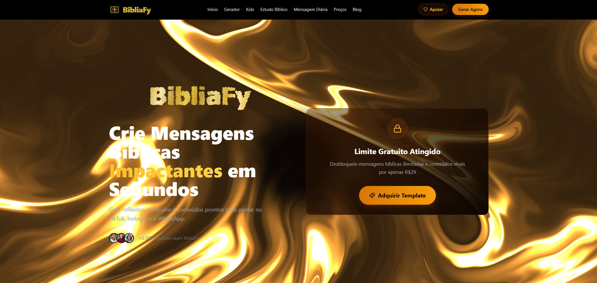 BibliaFy  template preview