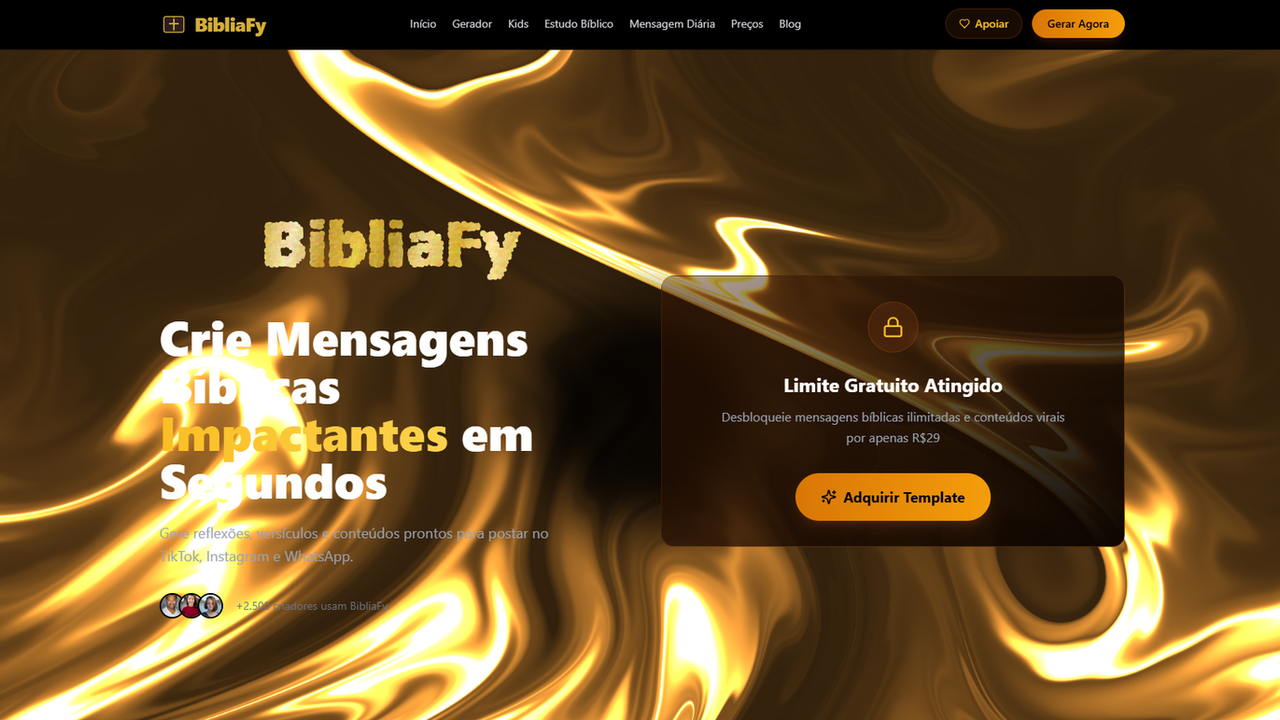 BibliaFy  template preview