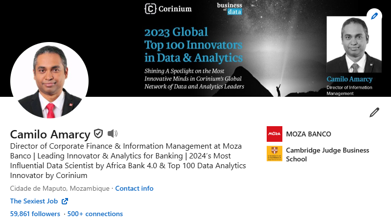 Africa Bank 4.0 Awards 2024 — Most Influential Data Scientist