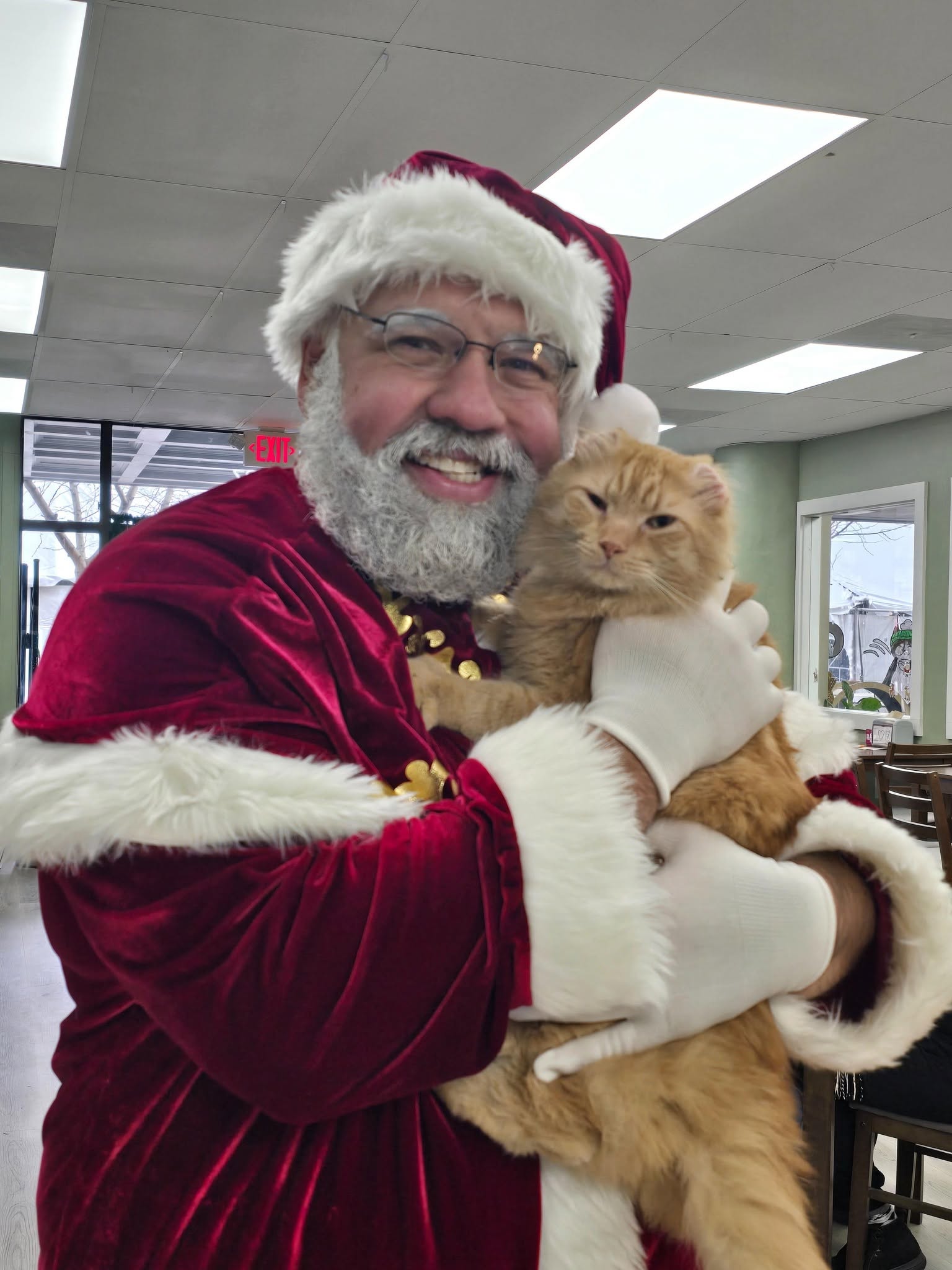 Mr. Thumbs with Santa Claus