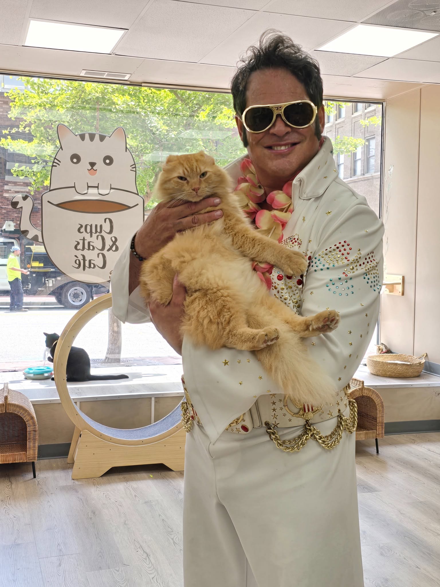 Mr. Thumbs with Elvis
