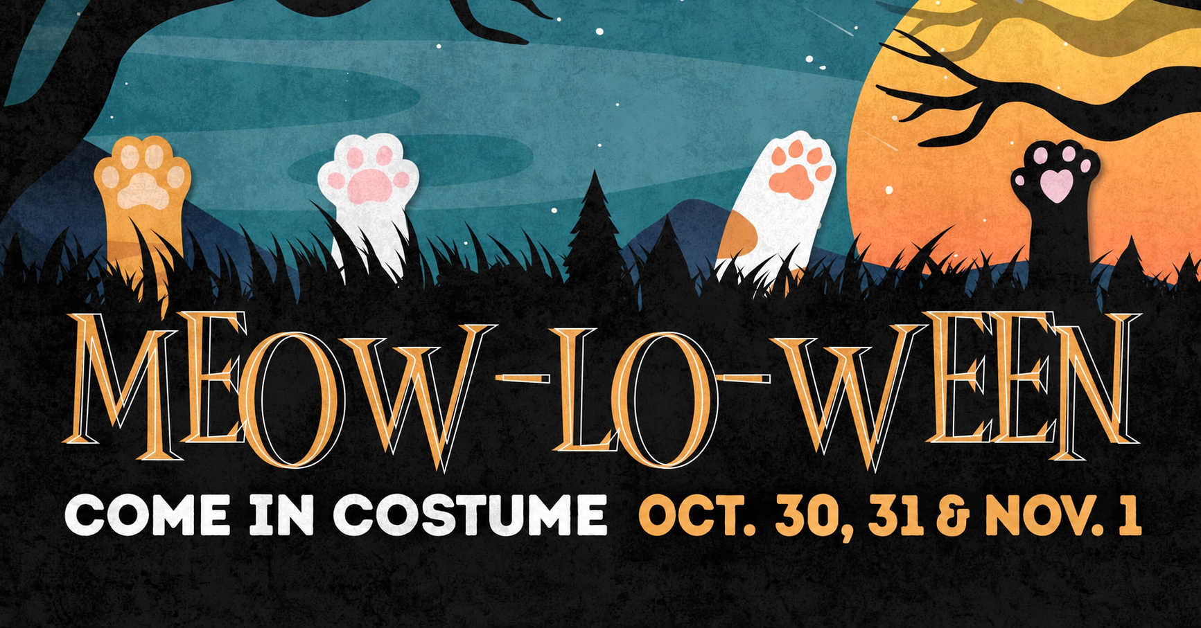 Meow-loween poster