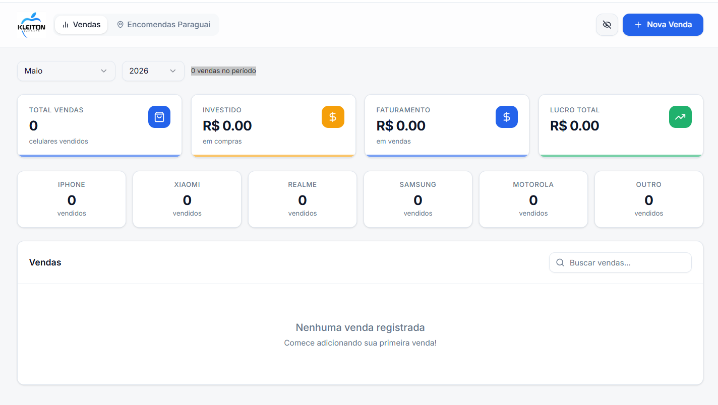 GESTÃO DE VENDAS E ESTOQUE template preview