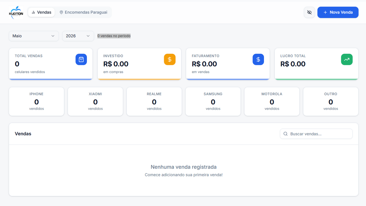 GESTÃO DE VENDAS E ESTOQUE template preview