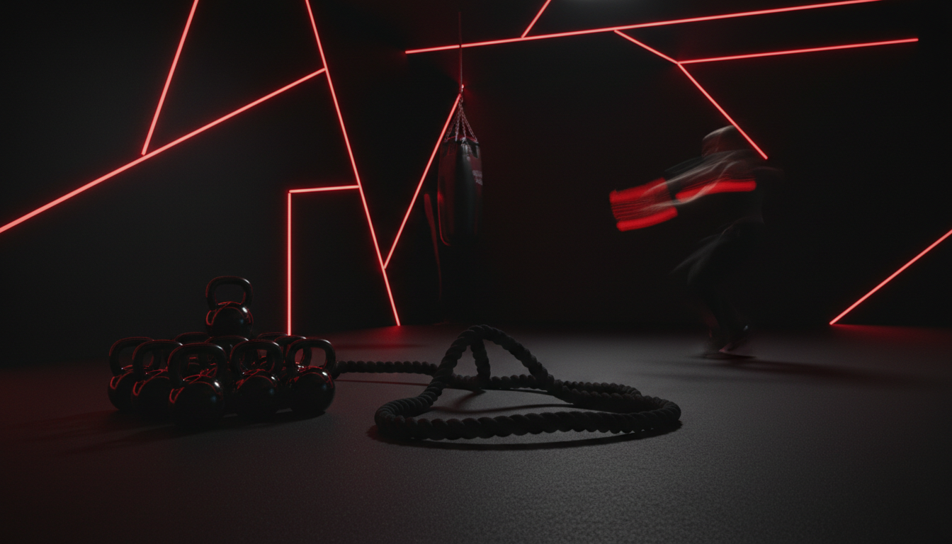 Dark gym atmosphere