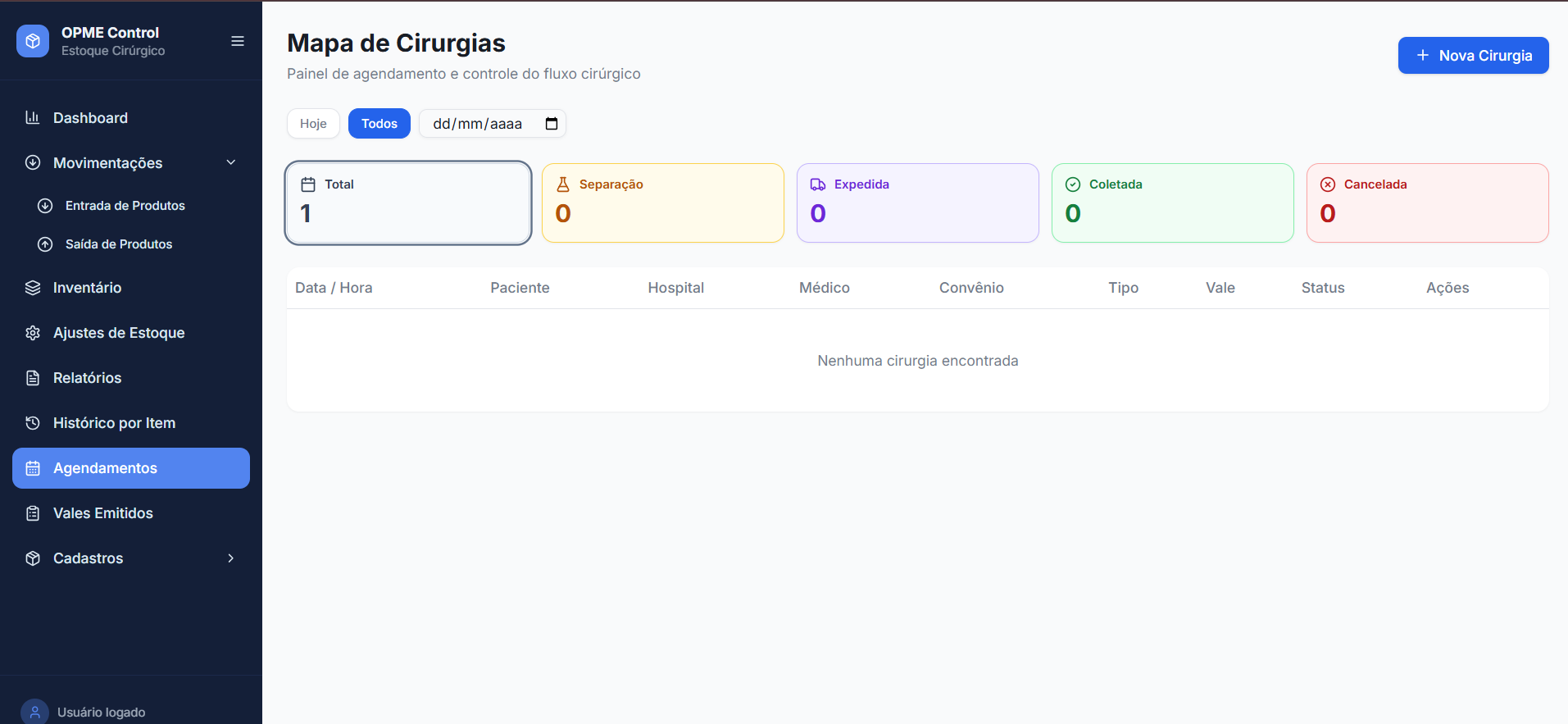 OPME Trace  template preview