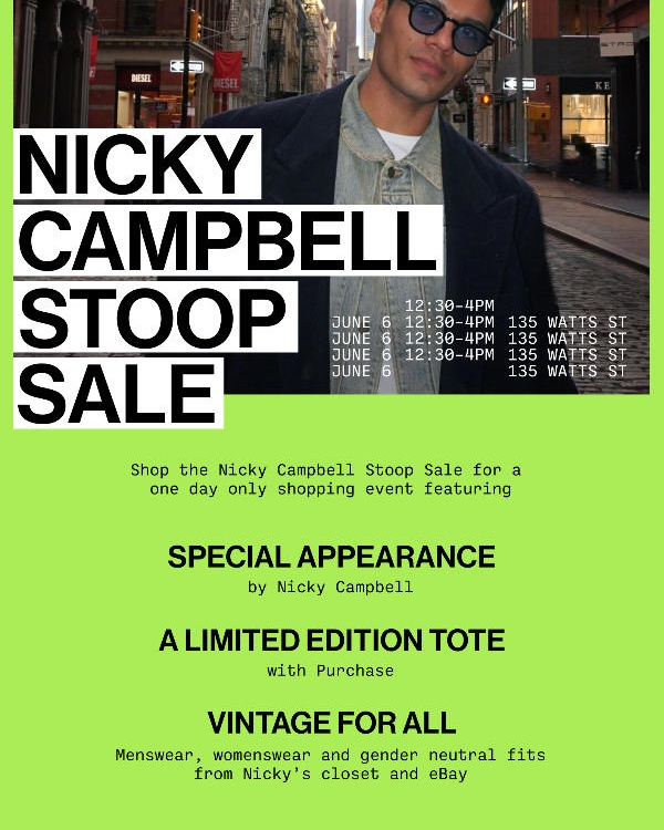 DRAFTING w/ eBay: Nicky Campbell Stoop Sale