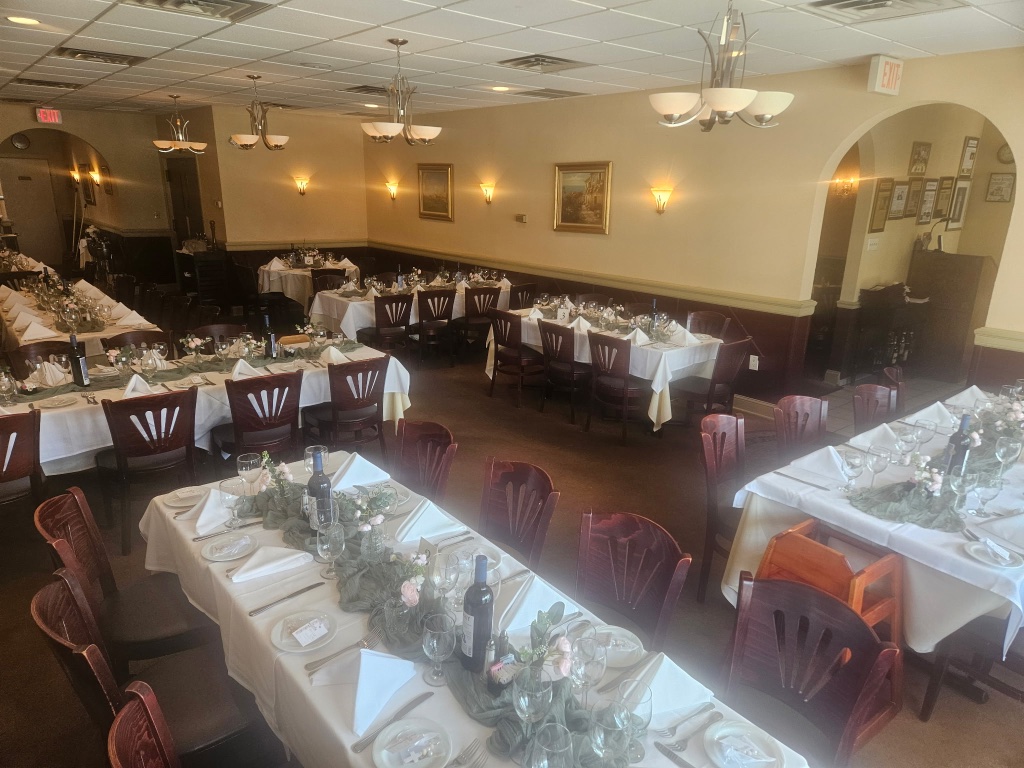 Private dining room setup