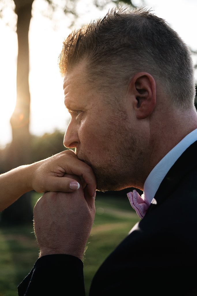 Couple's intimate moment