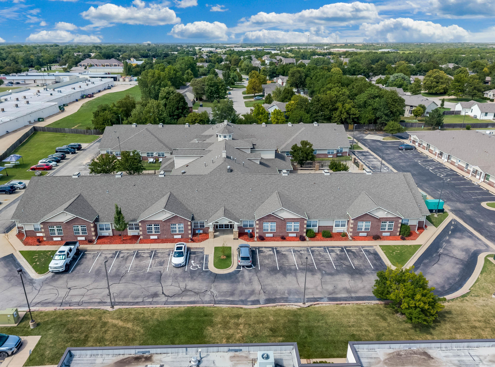 Front of the Facility from Above