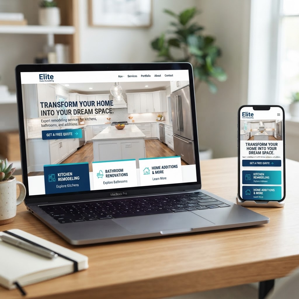 Home Services website example