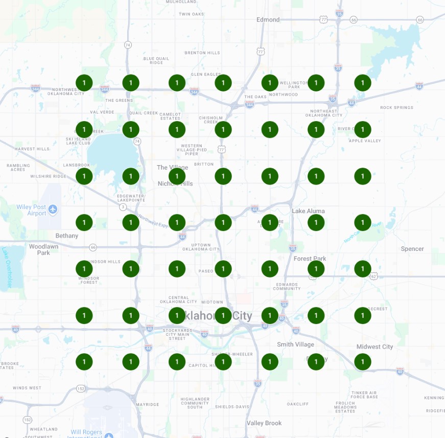 Google Maps ranking scan after ongoing management