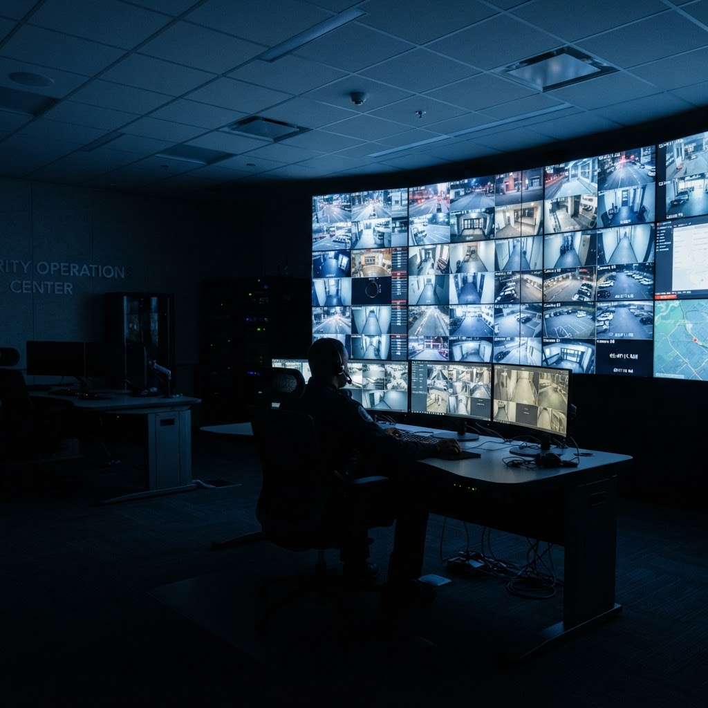 Security operations control room