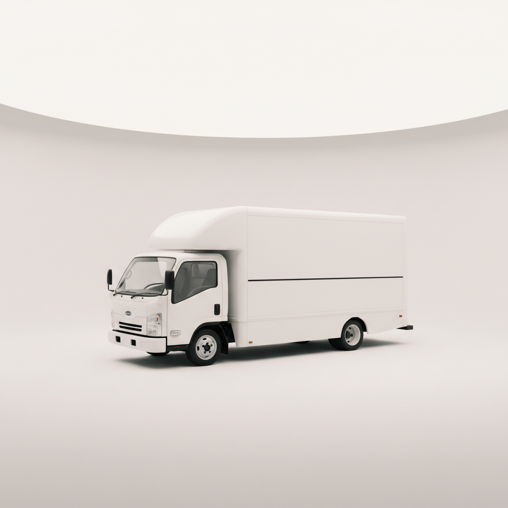 Second Gen Solutions white precision freight truck