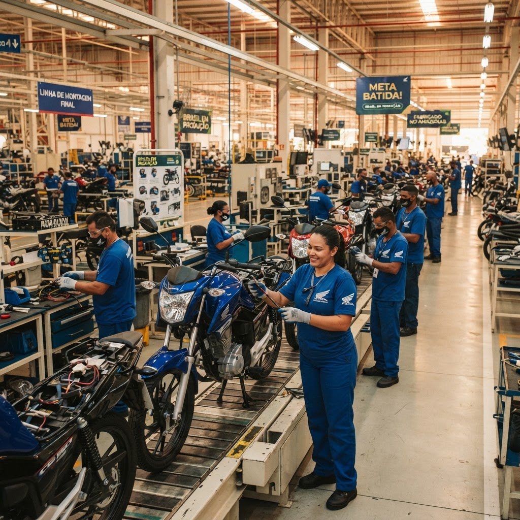 Setor de Motocicletas Alcança Marca Histórica de Produção no Primeiro Semestre