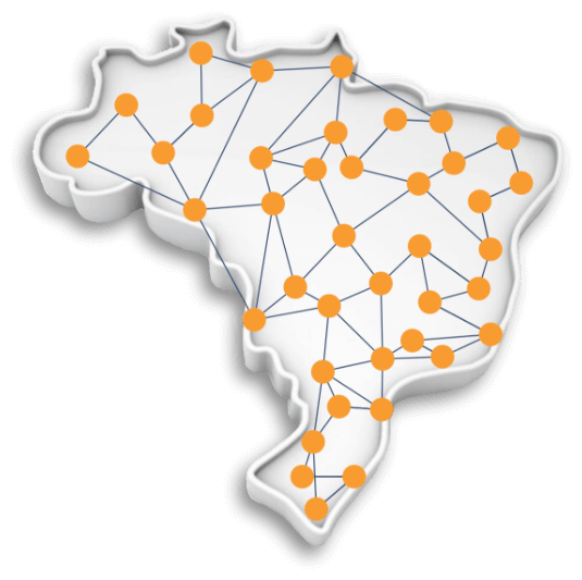 Mapa de cobertura nacional
