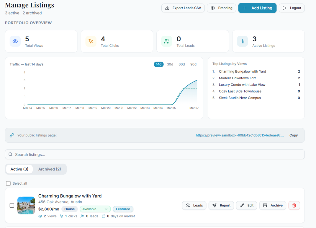 Dashboard Preview