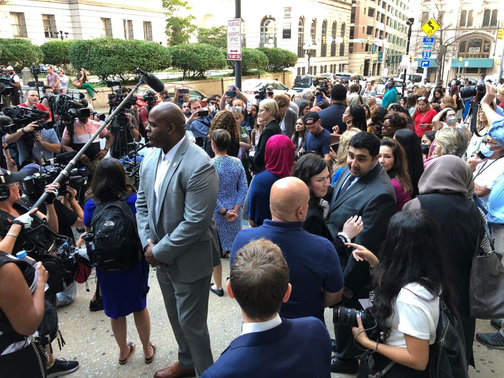 With Rep. Ilhan Omar