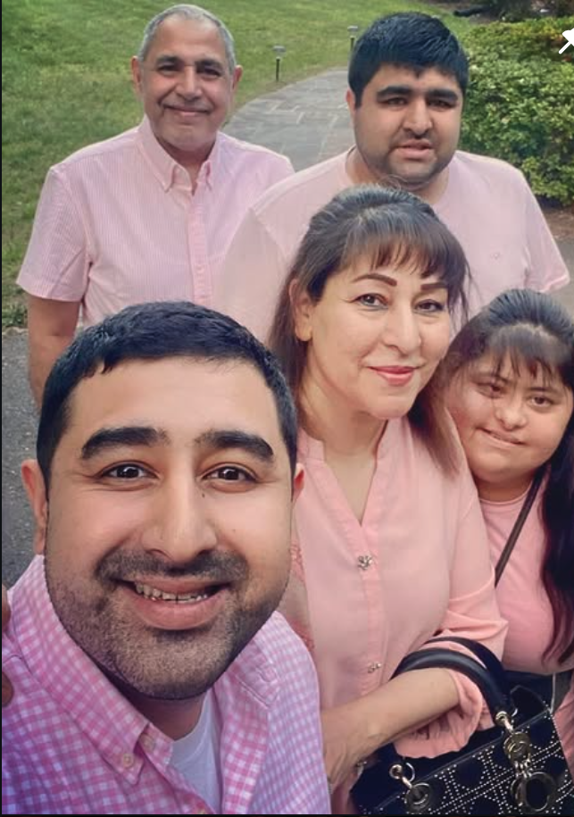 Hamza and his family. Hamza is the only candidate running who has lived in each major region of the county.