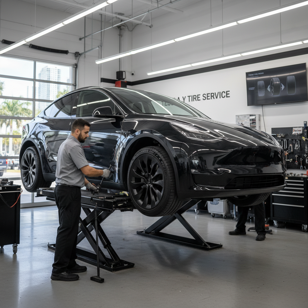 Essential Tesla Tyre Rotation and Alignment in Miami, South Florida