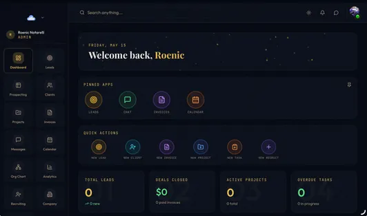 The Great CRM app template built with Base44