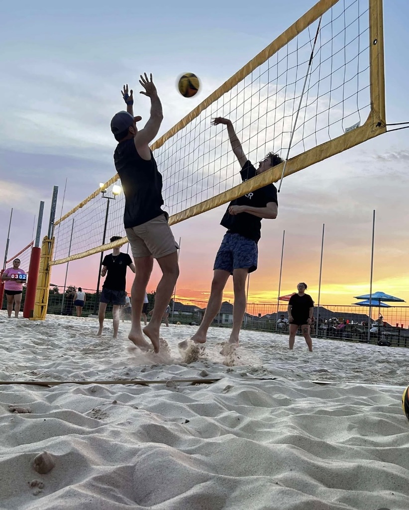 Sunset net battle