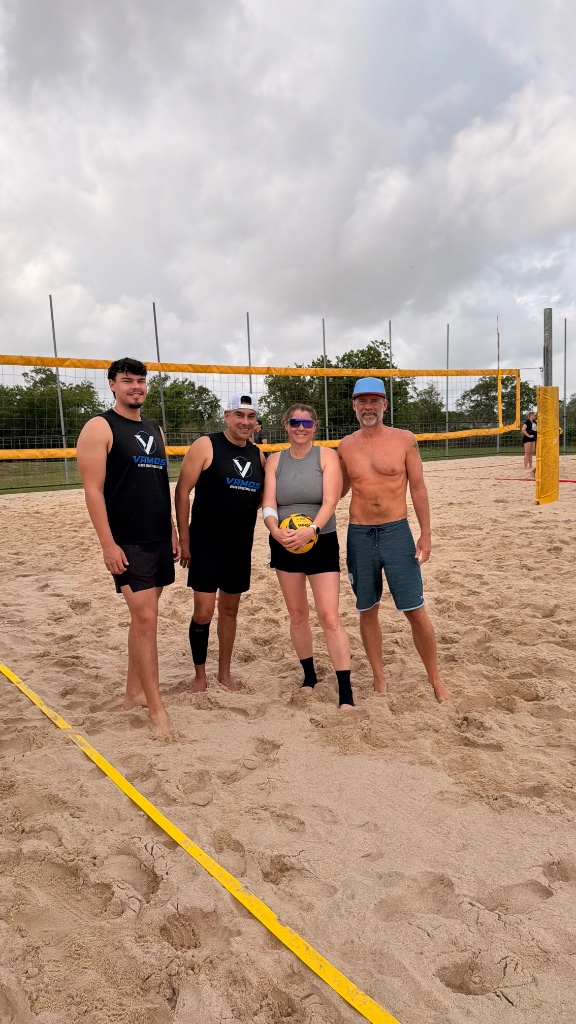 Tournament champions daytime with banner