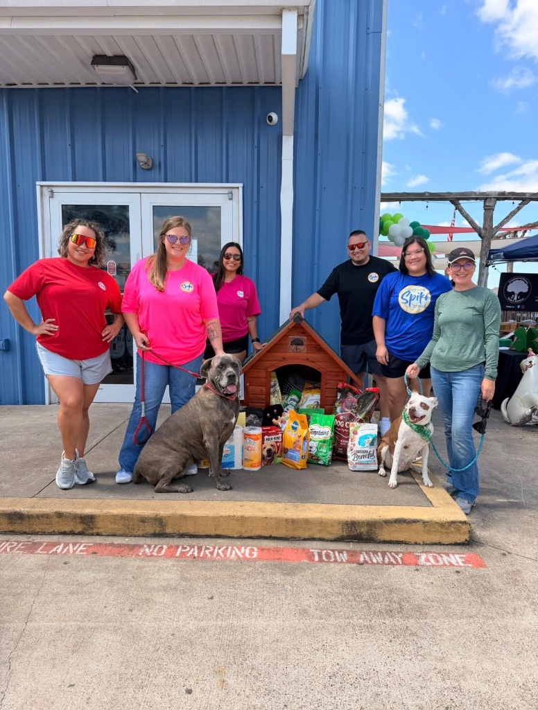 Community dog drive with Spike Series crew