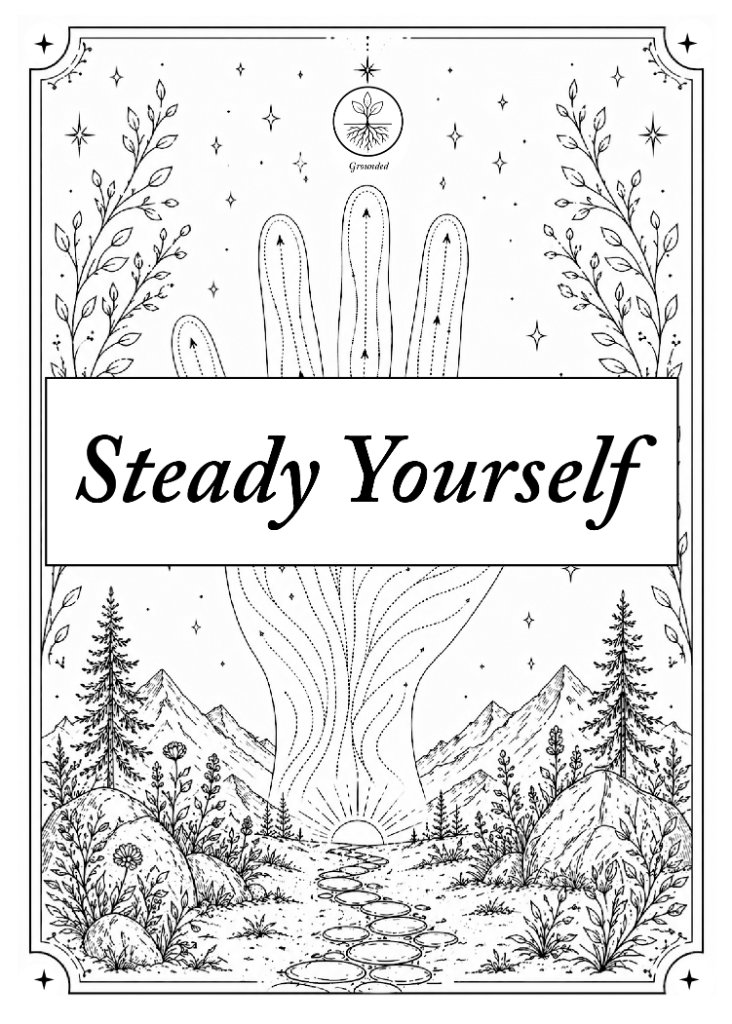 A Place to Steady Yourself — Coloring Lantern Card