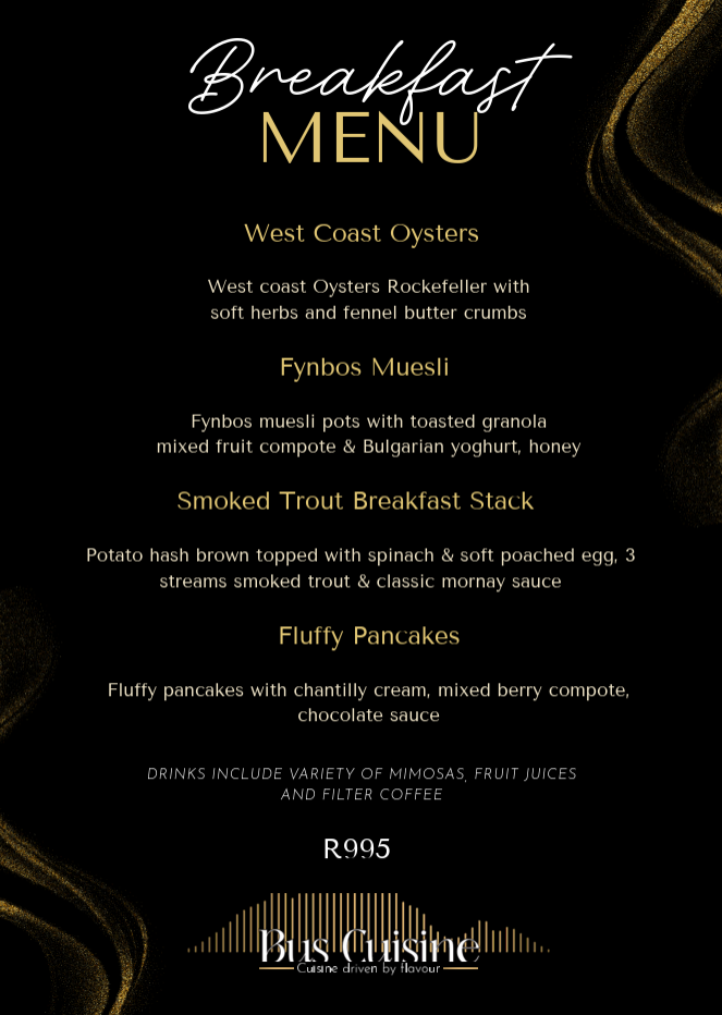 Breakfast Menu