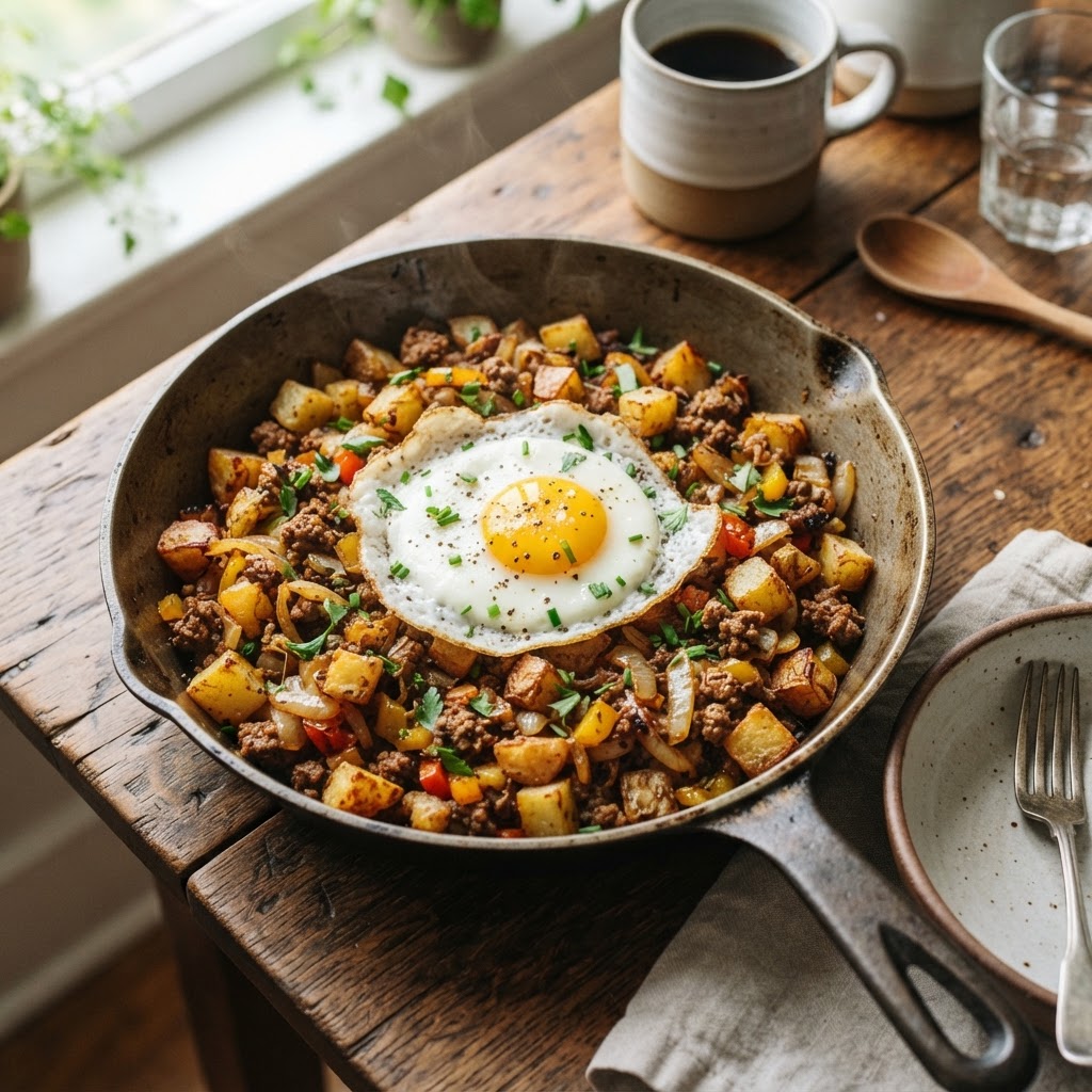 Classic Beef and Potato Breakfast Hash