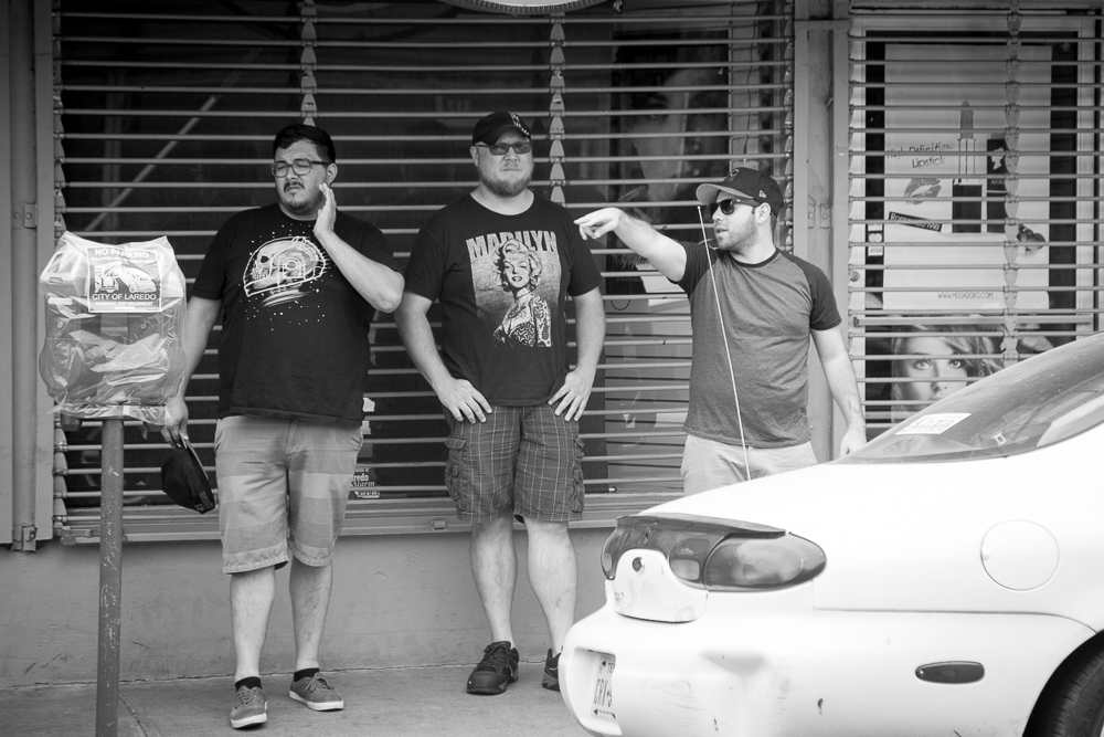 Between Takes Outside the Storefront