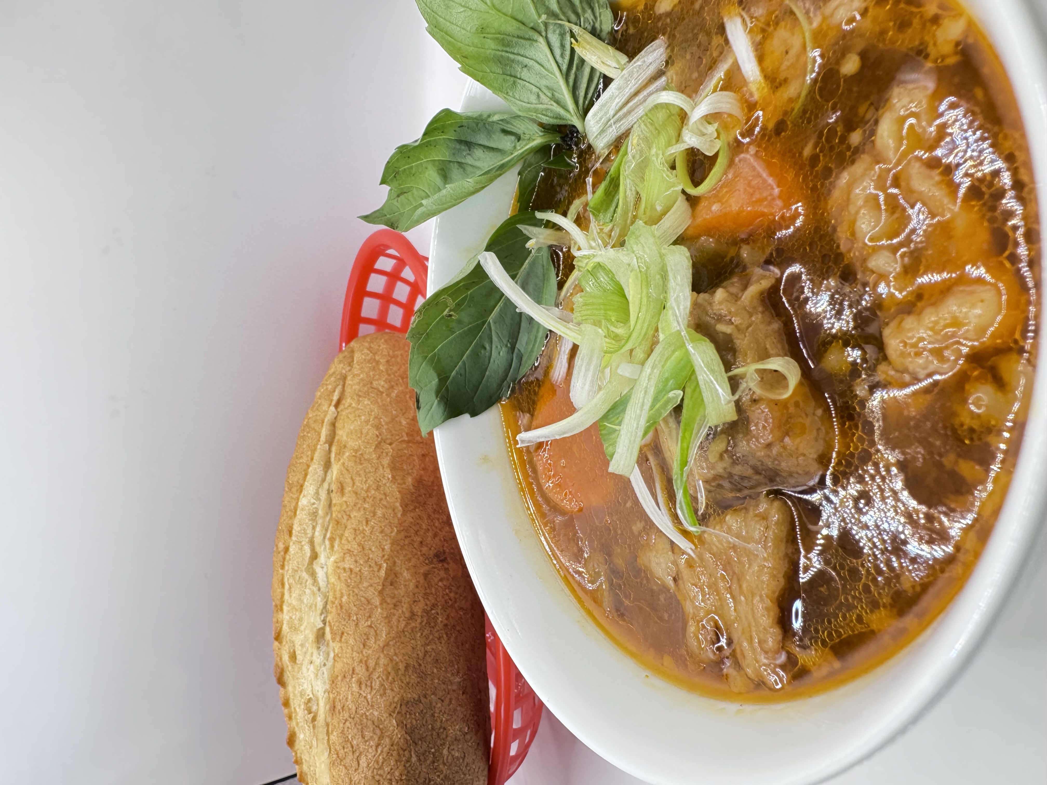 Steaming bowl of Vietnamese pho 3