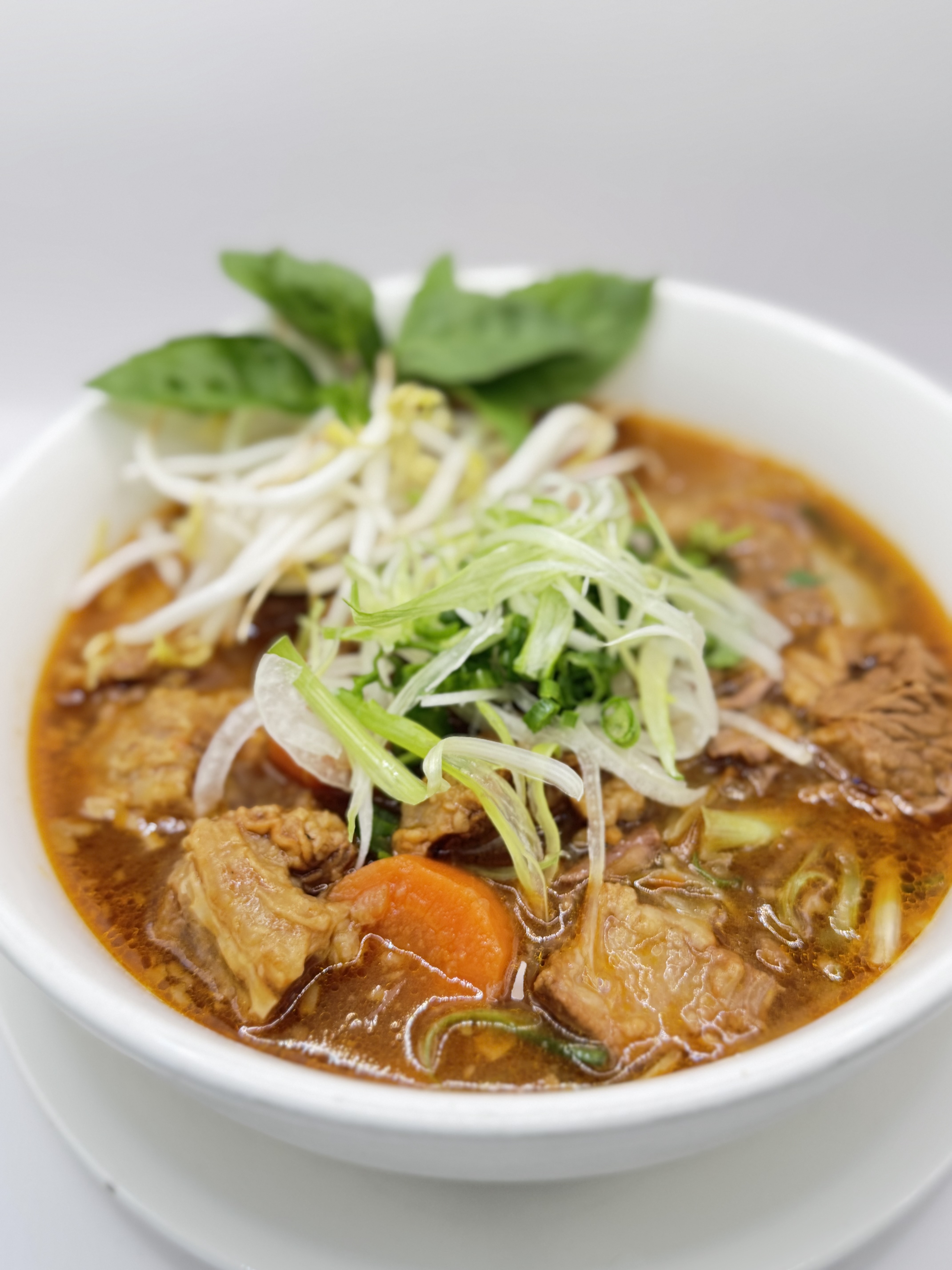 Steaming bowl of Vietnamese pho 2