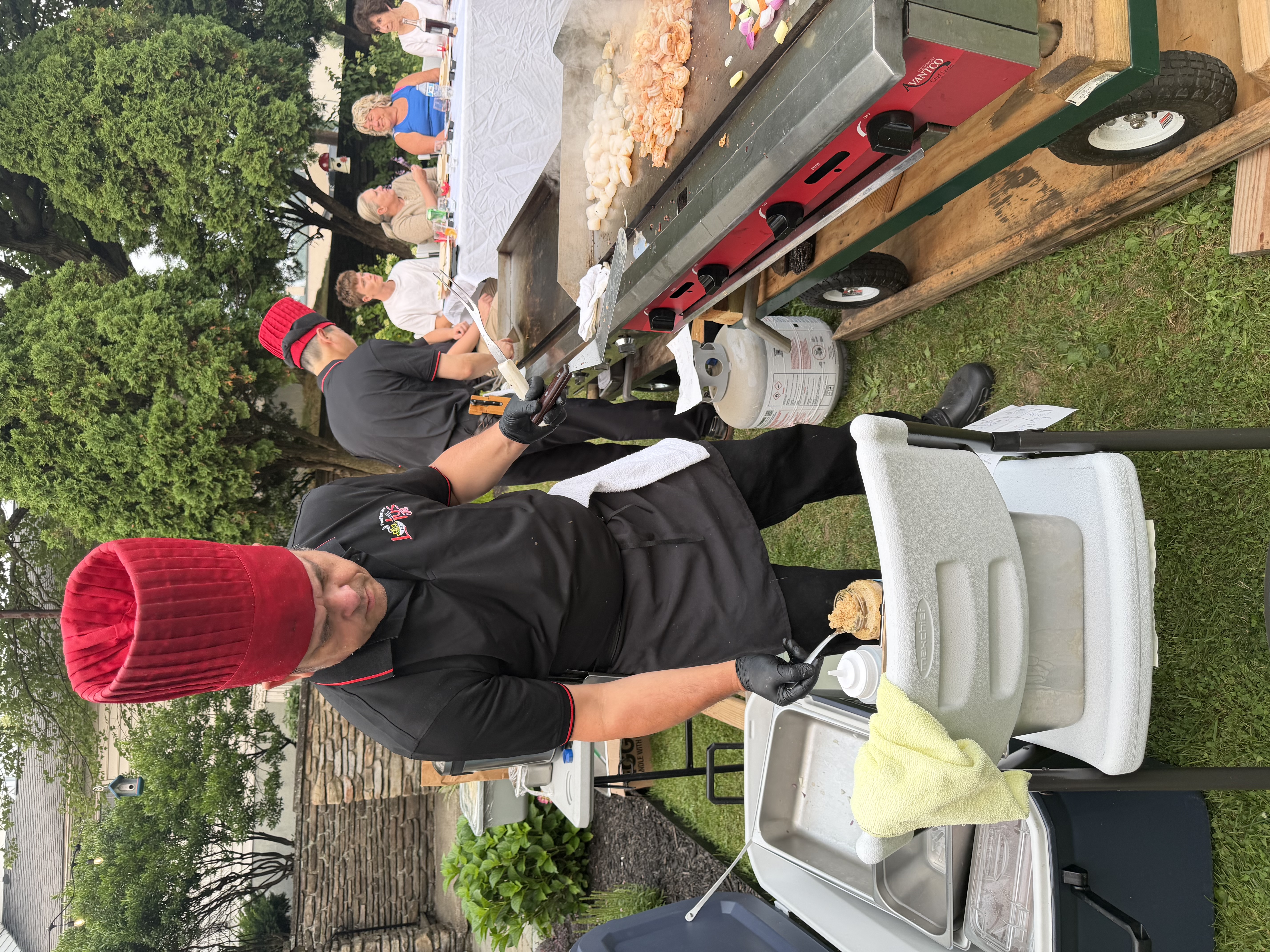 Lotus Tea hibachi catering event 42