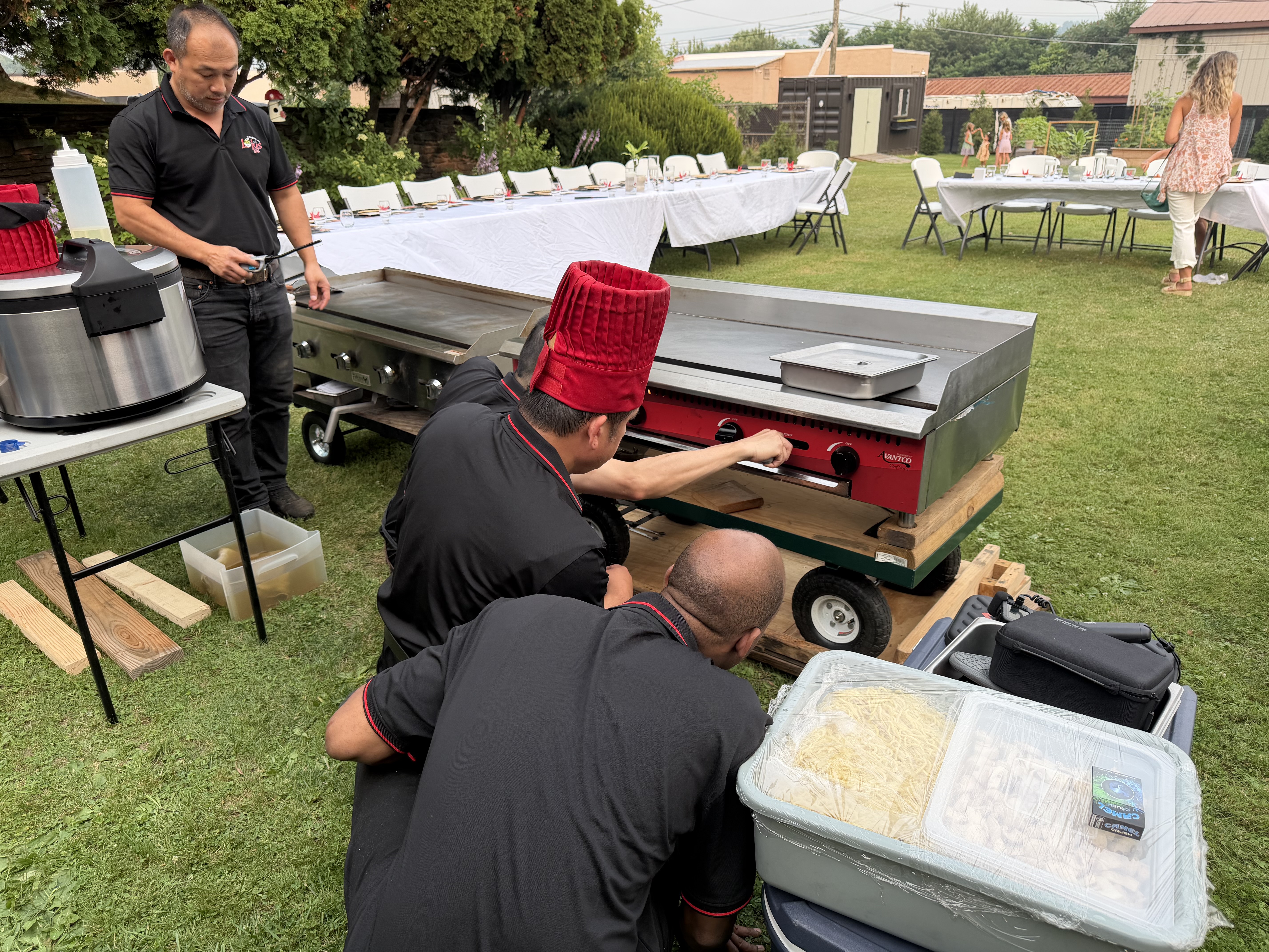 Lotus Tea hibachi catering event 21