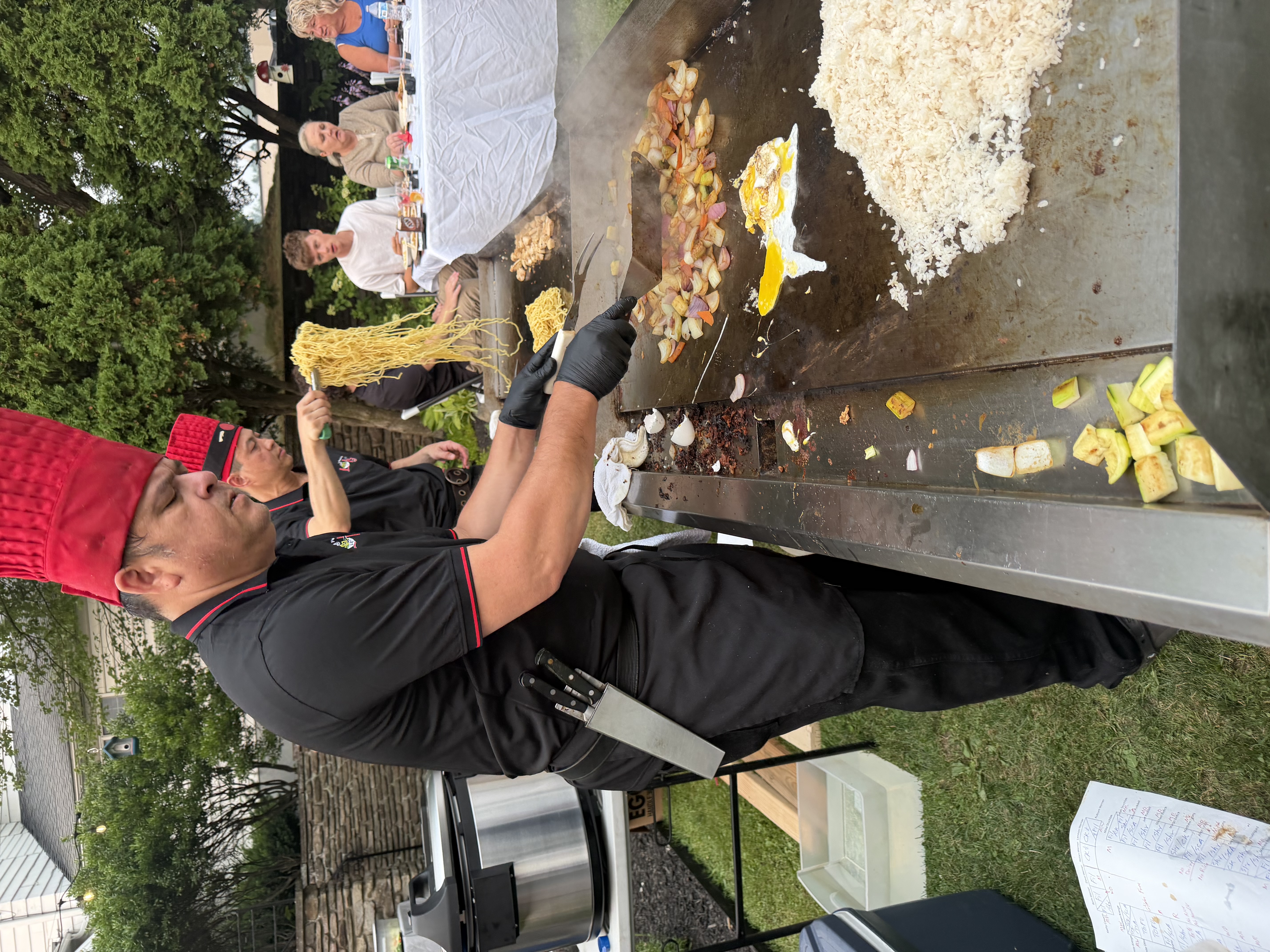 Lotus Tea hibachi catering event 39