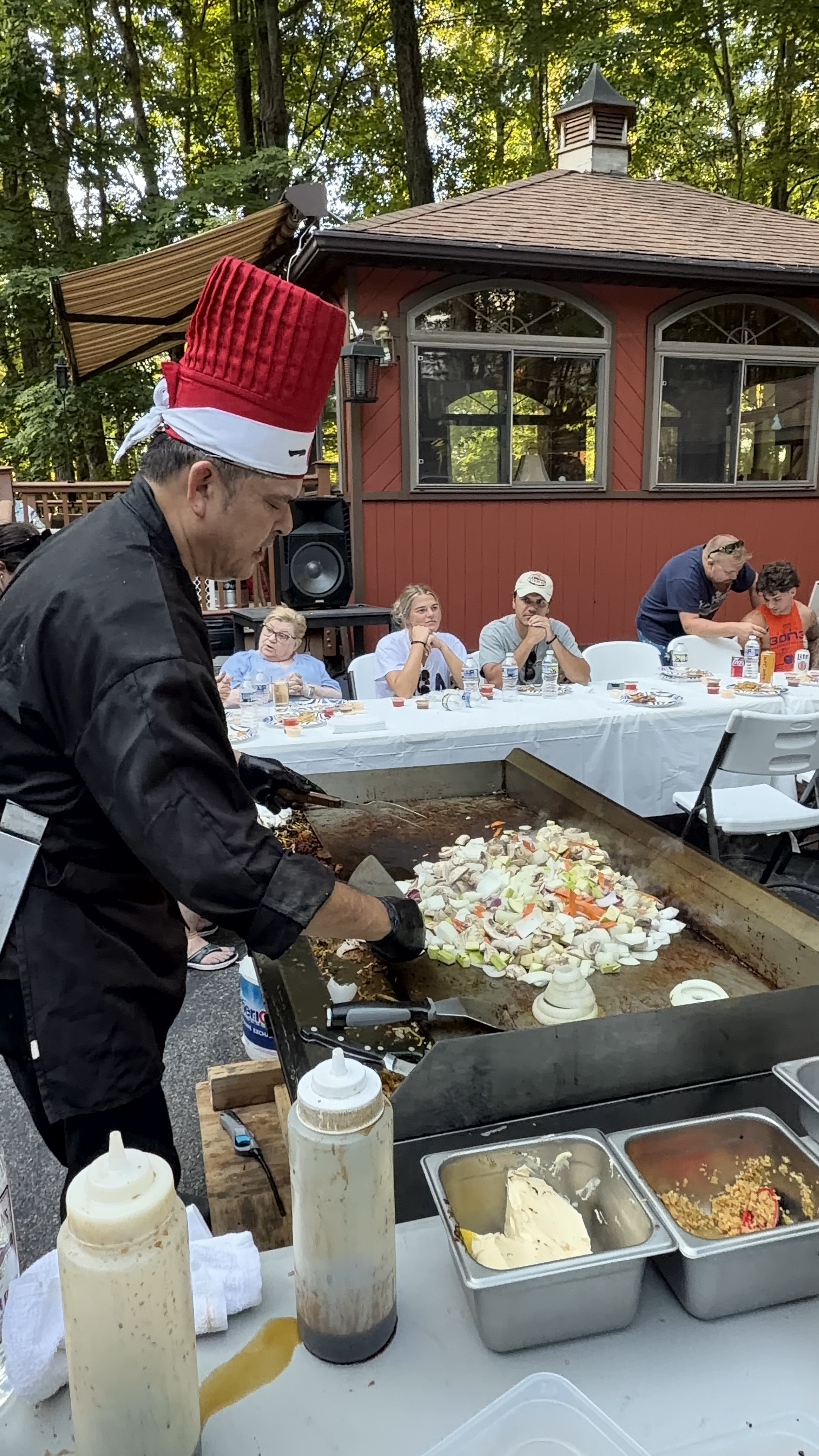 Lotus Tea hibachi catering event 1