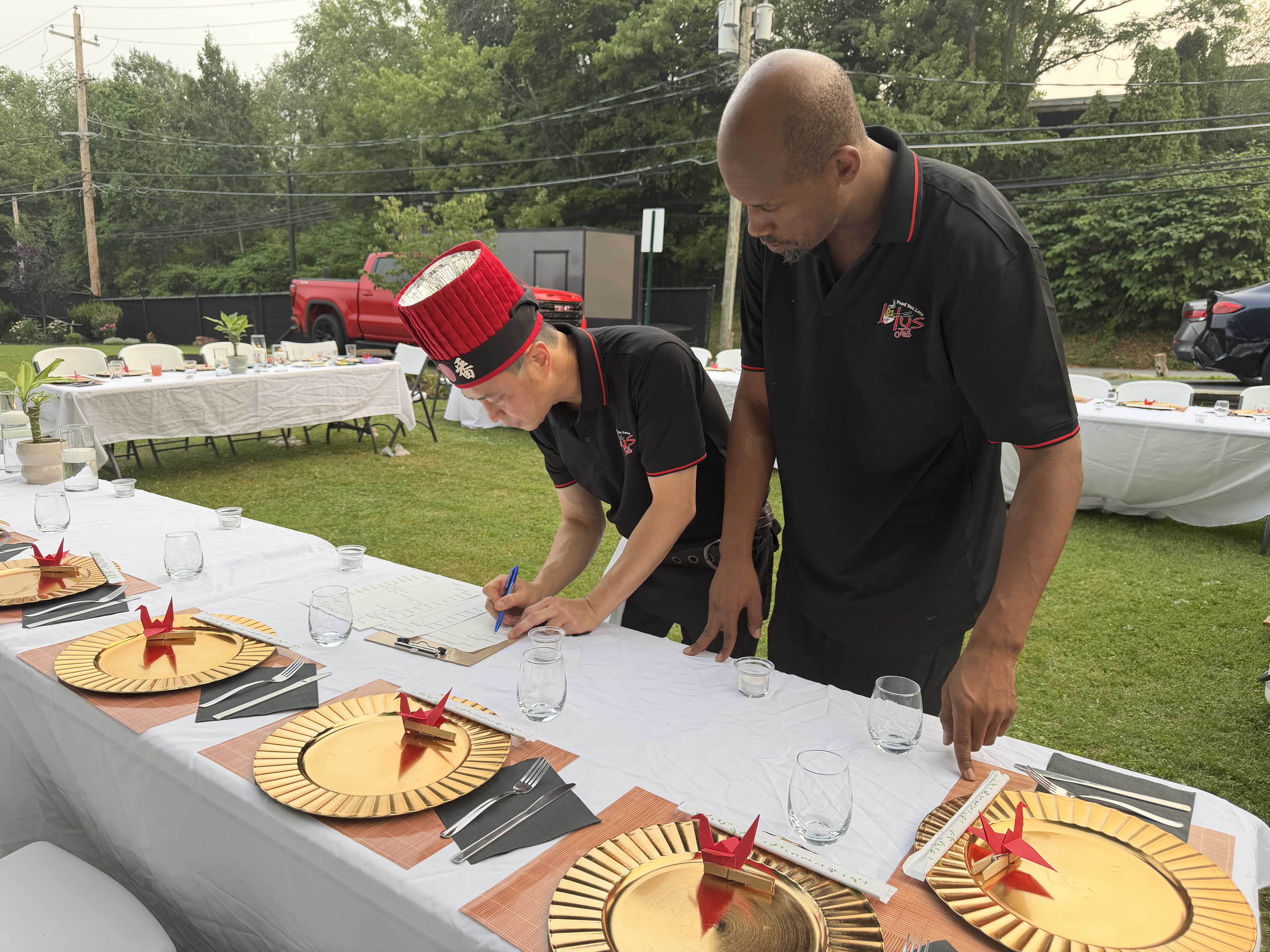 Lotus Tea hibachi catering event 18