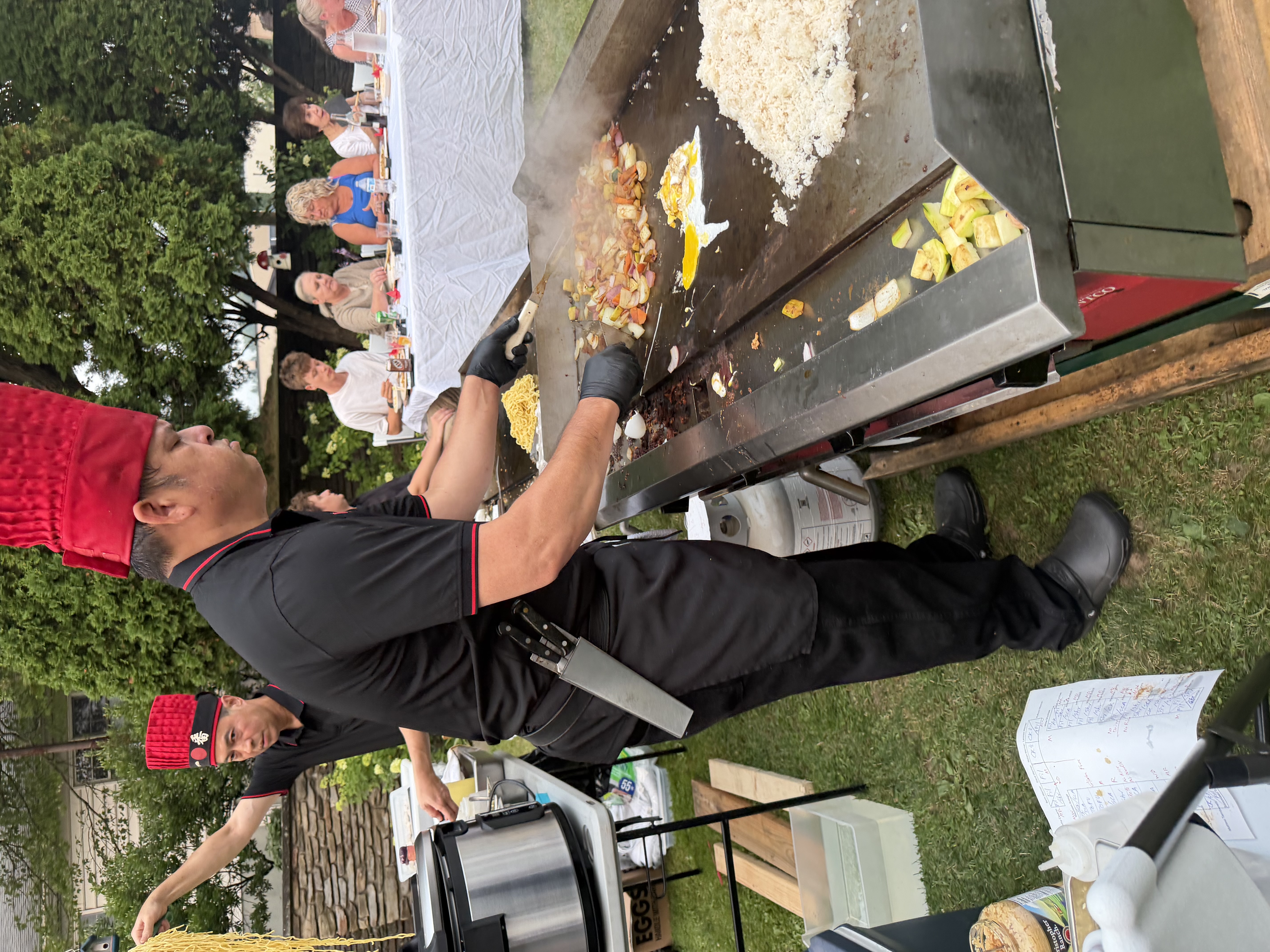 Lotus Tea hibachi catering event 9