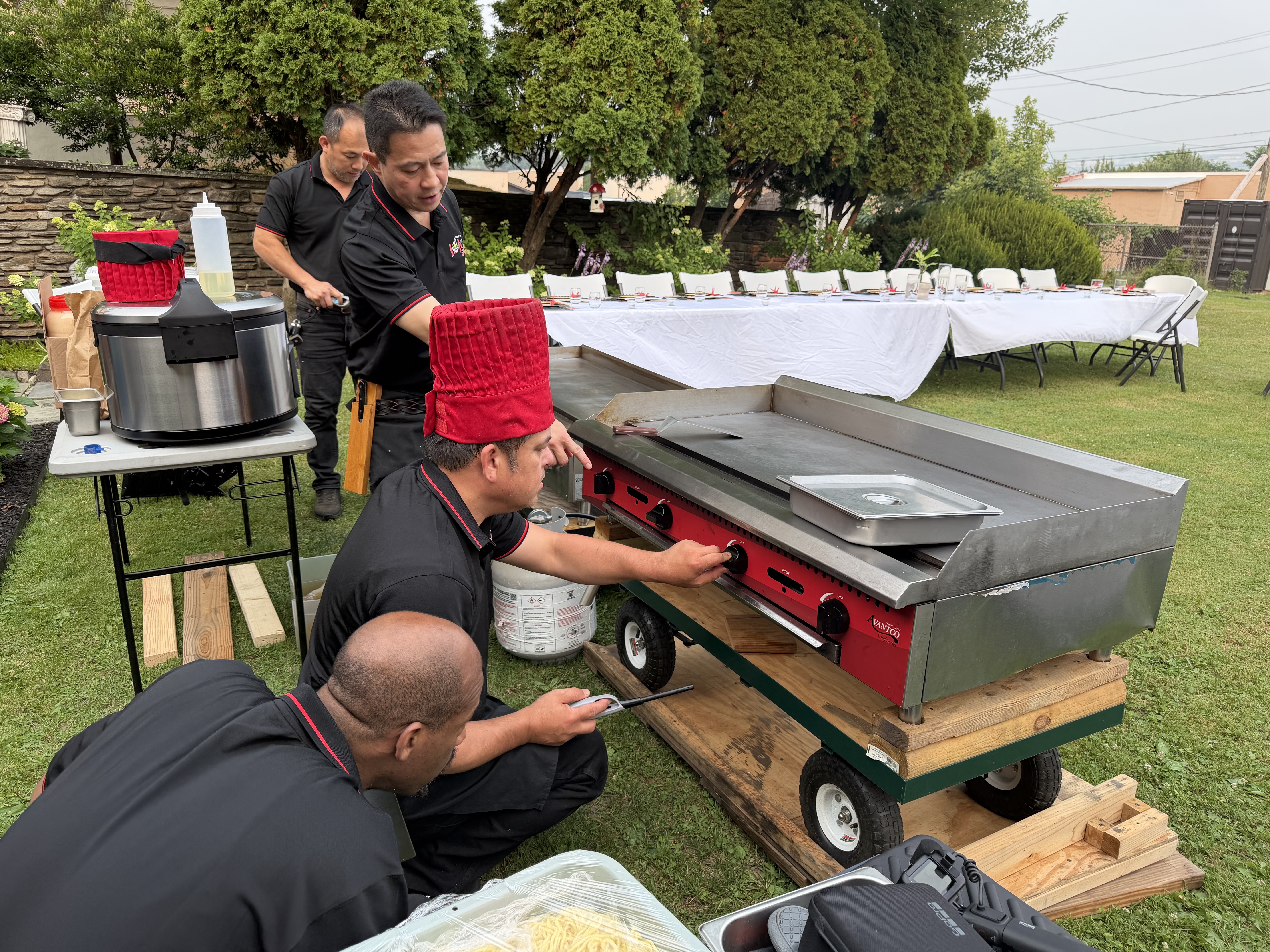 Lotus Tea hibachi catering event 23