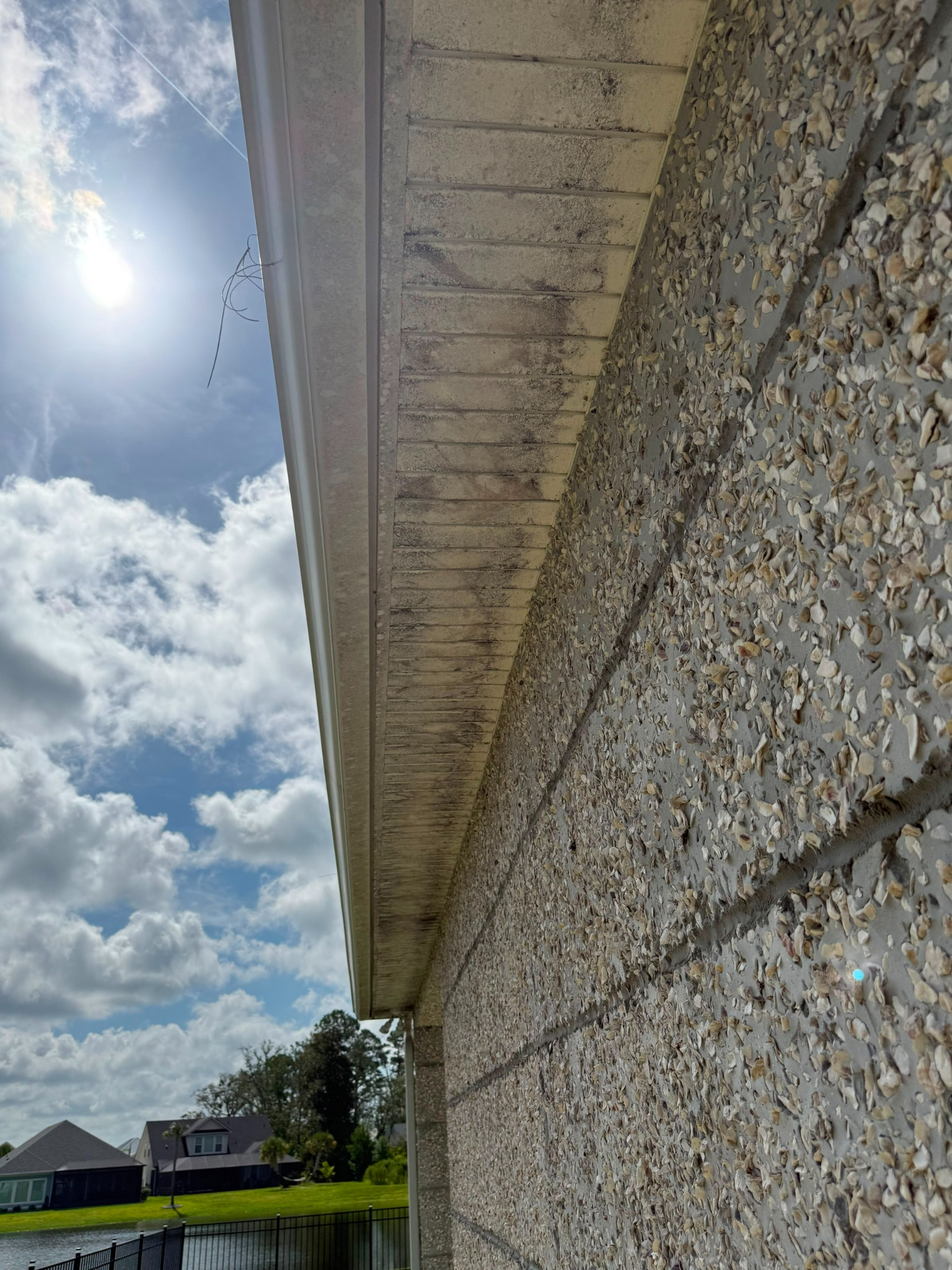 Before - Soffit Cleaning