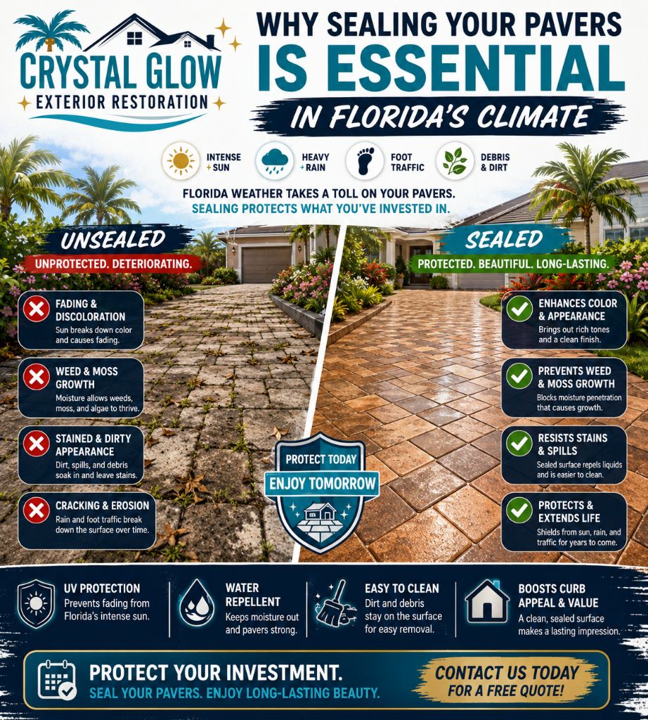 Why Sealing Your Pavers Is Essential in Florida's Climate