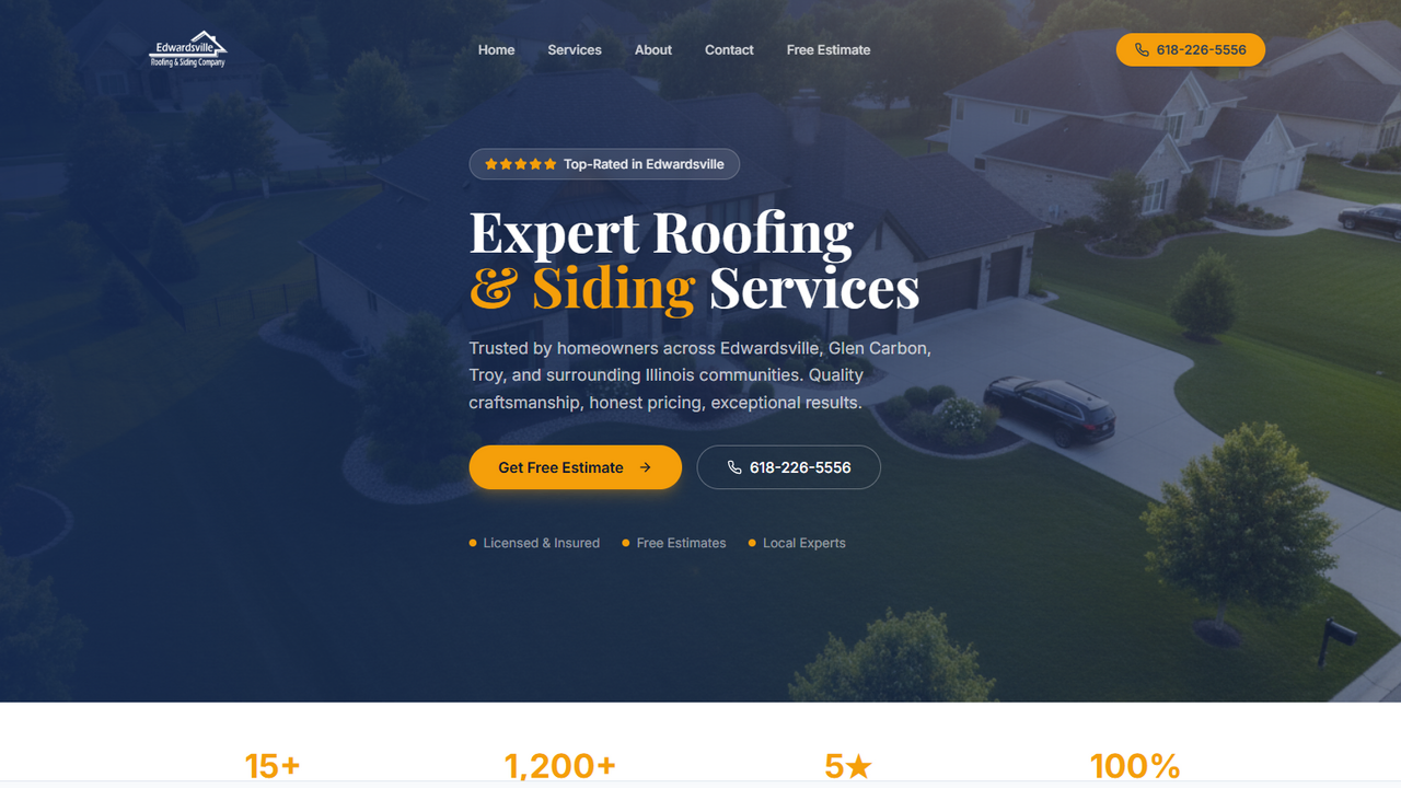 Roofing Template template preview