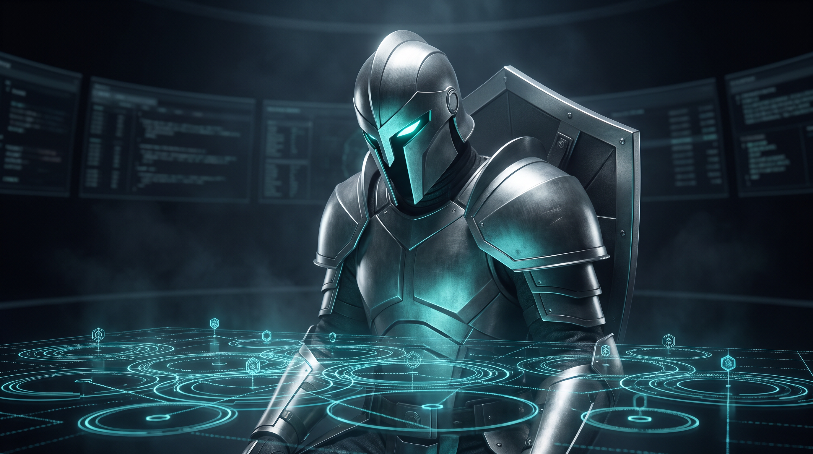 An INEVRI sentinel examining interconnected evidence.