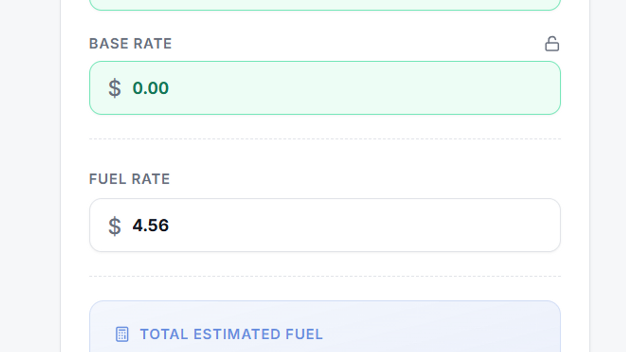 Fuel Flow template preview