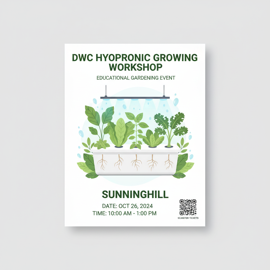 DWC HYDROPONIC GROWING WORKSHOP - SUNNINGHILL