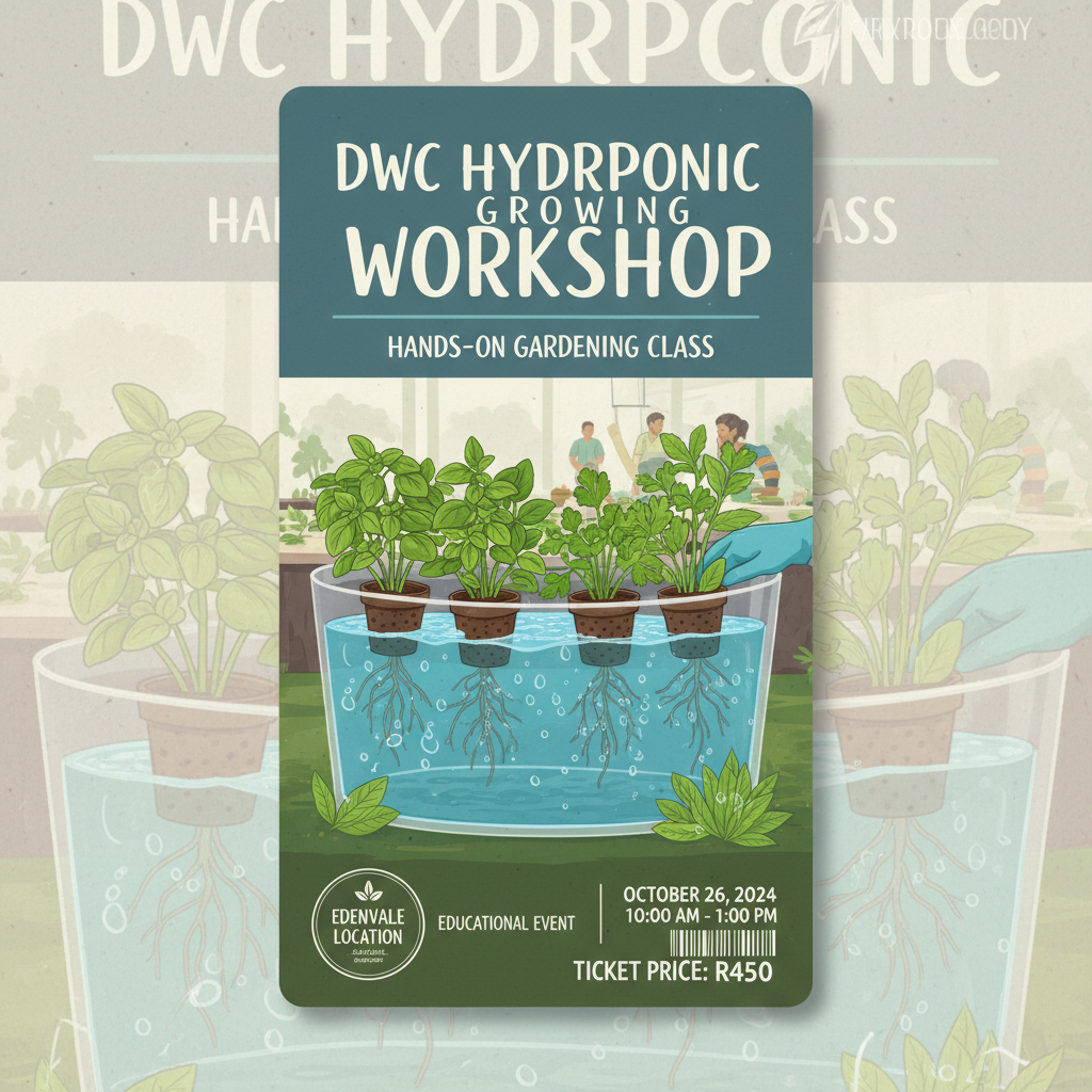 DWC HYDROPONIC GROWING WORKSHOP - EDENVALE