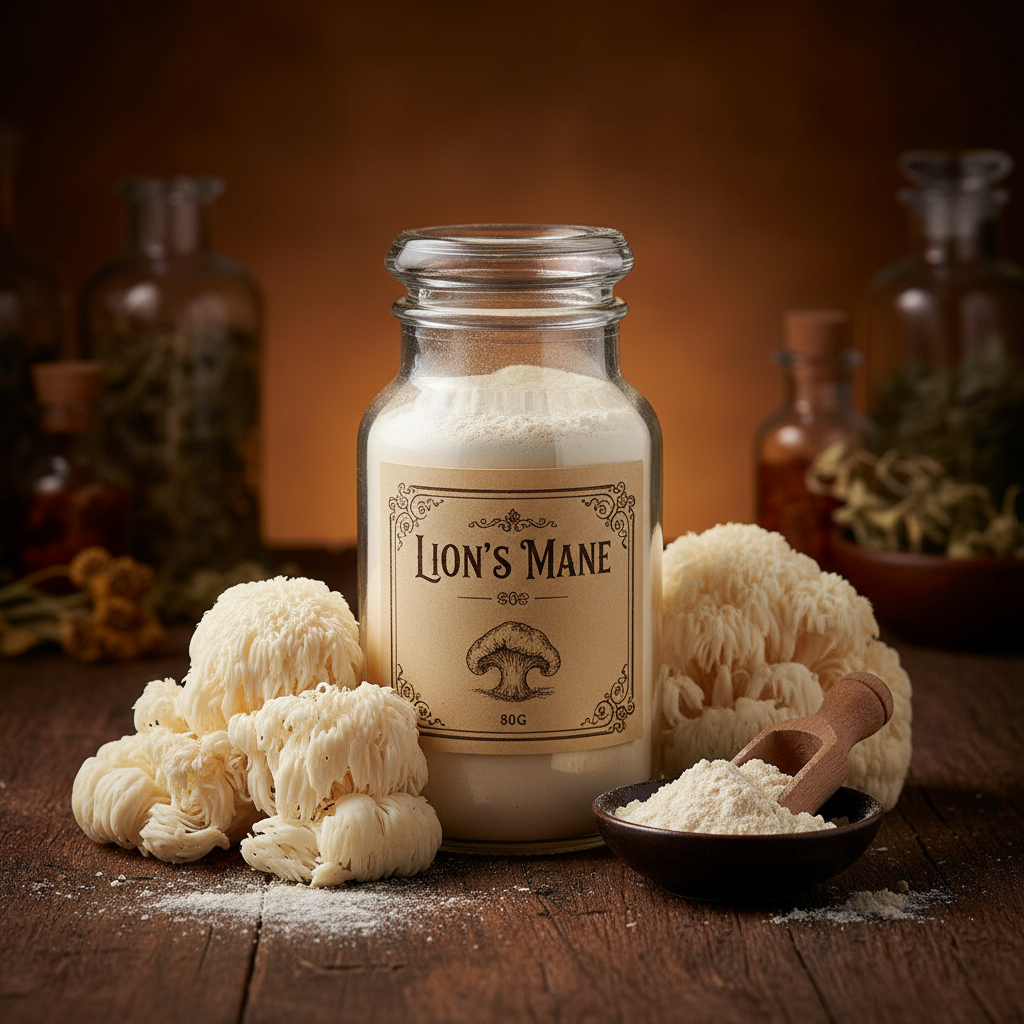 Lion's Mane Medicinal Mushroom Powder (80g)